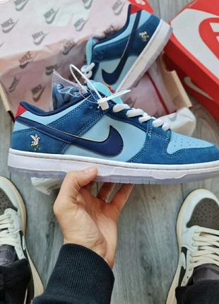 Мужские кроссовки nike sb dunk low pro x why so sad?3 фото