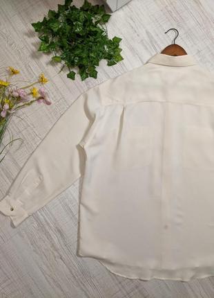Шелковая рубашка angelo litrico бежевая унисекс4 фото