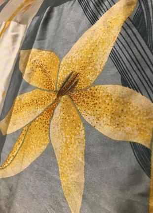 Статусный винтажный шелковый платок guy laroche, france, 80*80 см5 фото