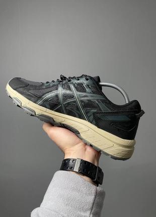 👟 кроссовки asics gel venture 6 black\grey\beige/ наложка bs👟2 фото