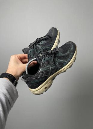 👟 кроссовки asics gel venture 6 black\grey\beige/ наложка bs👟4 фото