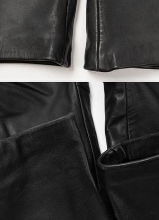 Difi moto line vintage leather pants&nbsp;женские кожаные штаны9 фото