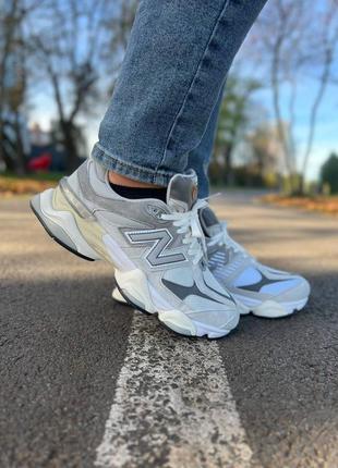 New balance 9060 white/grey5 фото