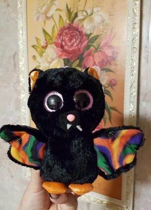 Ty beanie boos очістик кажан з блискітками scarem 15 см3 фото