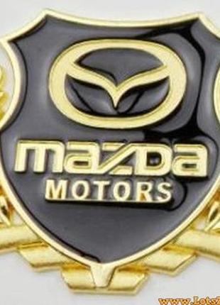 Авто значок mazda motors 3d наклейка на автомобиль бус машину капот крылья багажник