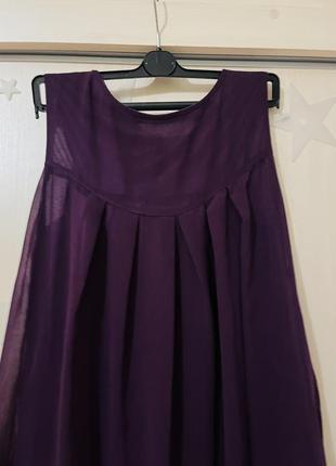 Платье шифоновое свободного кроя вечерняя распродаж нарядное с камнями3 фото