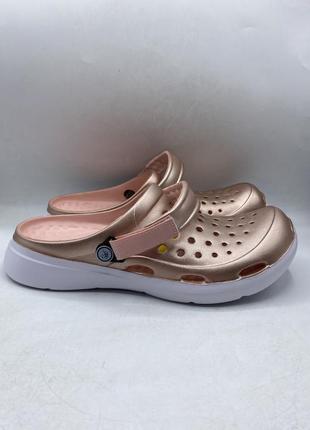 Крокси joybees modern clog metallic rose gold  оригінал3 фото