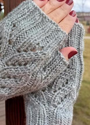Митенки вязаные.