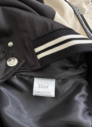 Куртка бомбер в стиле dior черный5 фото