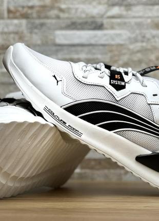 Кроссовки мужские puma rs-x white кожа-сетка5 фото