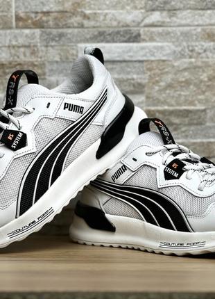 Кроссовки мужские puma rs-x white кожа-сетка8 фото