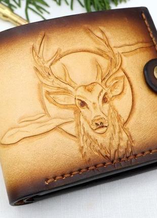 Кошелек ручной работы из натуральной кожи
