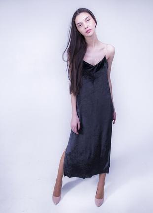 Сукня velvet dress maxi8 фото