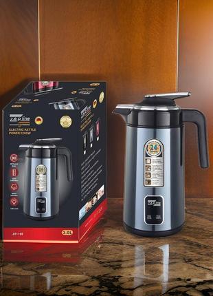 Тепло та зручність в одному: електричний термос zepline zp-106 на 3 літри з нержавіючої сталі, потуж2 фото