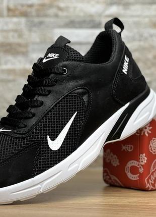 Чоловічі кросівки nike air шкіра-сітка