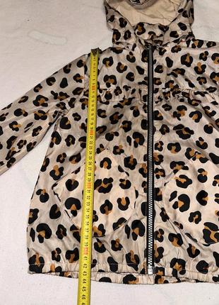 Курточка куртка ветровка леопард плащ тренч дождевик для девочки hm h&amp;m6 фото