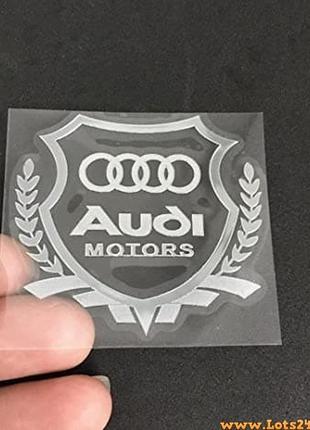 Авто значок audi motors наклейка на машину авто наклейки значки марки машин на кузов бампер скло двері капот крила багажник