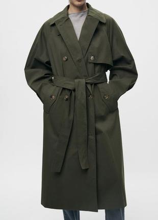 Zara водоотталкивающий тренч, плащ, тренчкот, пальто, куртка1 фото
