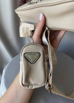 Женская сумочка mini beige4 фото
