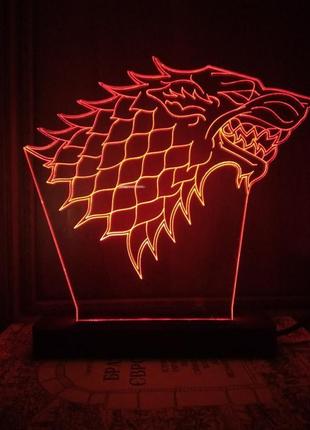 Ночник светильник game of thrones игры престолов2 фото