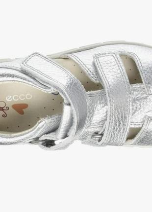 Кожаные босоножки ecco mini stride silver 25 р.26 г.3 фото