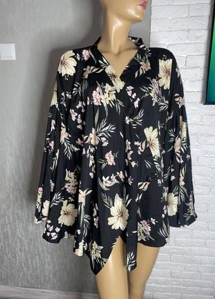 Накидка кардиган з довгими рукавами кльош boohoo, xxxl 54р
