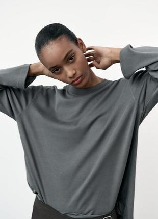 Zara лонгслів, футболка з довгими рукавами, светр, реглан, джемпер, лонгслив, кофта1 фото