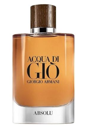 Парфюмированная вода для мужчин giorgio armani acqua di gio absolu 75 ml.