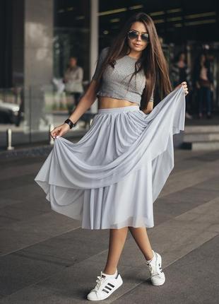 Непышная спідниця-пачка airskirt casual4 фото