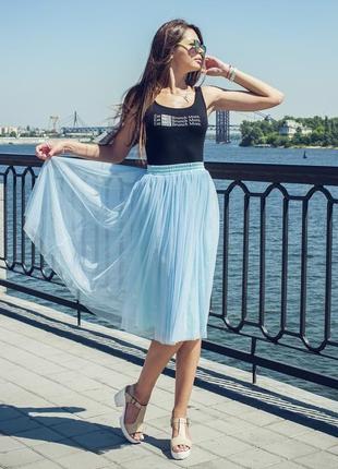 Непышная спідниця-пачка airskirt casual7 фото