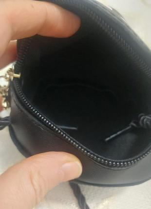 Милая маленькая детская сумочка-киса, черная, новая4 фото