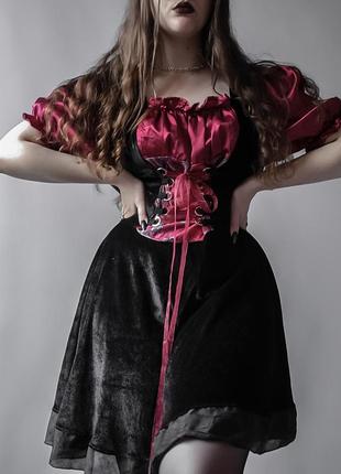 Невероятное сказочное платье с объемными рукавчиками буфами🌹1 фото