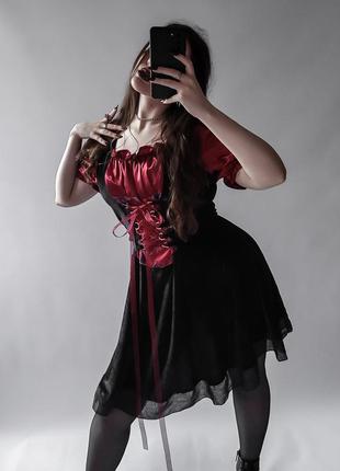 Невероятное сказочное платье с объемными рукавчиками буфами🌹2 фото