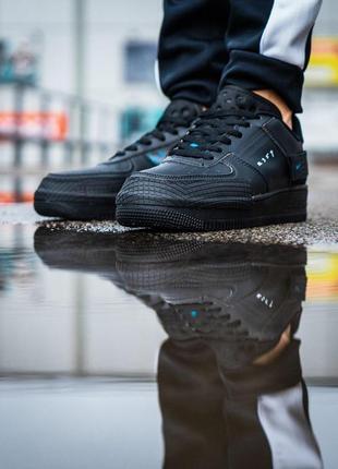 Nike air force 1 type 354 black2 фото