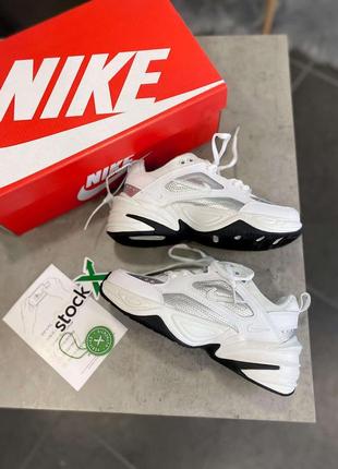 Nike m2k tekno essential white silver3 фото