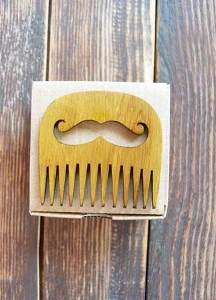 Дерев'яний гребінь для бороди і вусів bretta2 фото