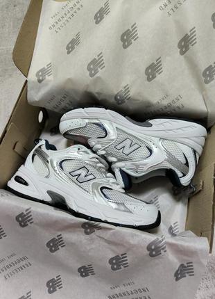 New balance 530 white navy silver premium 36