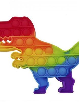 Дитяча іграшка cенсорна гра антистрес pop it динозавр вічна пупирка , 2022 акційна пропозиція
