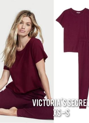 Victoria's secret xs s 34 36 пижамка для дома и сна вафельная