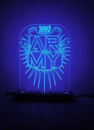 Светильник ночник army bts k-pop