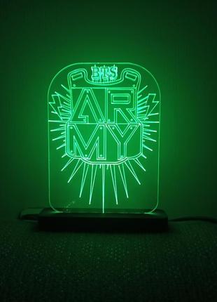 Светильник ночник army bts k-pop