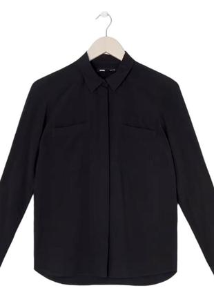 Женская рубашка "classic" черная. размер 50.2 фото