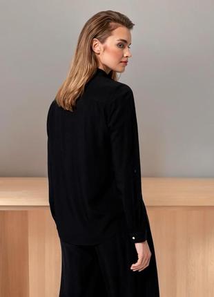 Женская рубашка "classic" черная. размер 50.5 фото