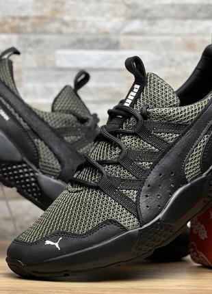 Мужские кроссовки tactical olive кожа/сетка