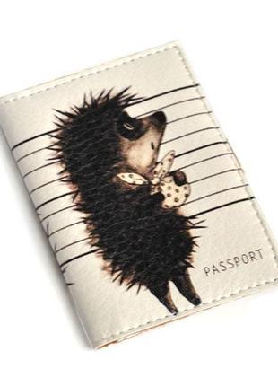 Обложка на id паспорт -ежик и мешочек-