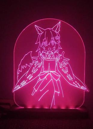 Аниме светильник the helpful fox senko-san заботливая лиса сэнко-сан