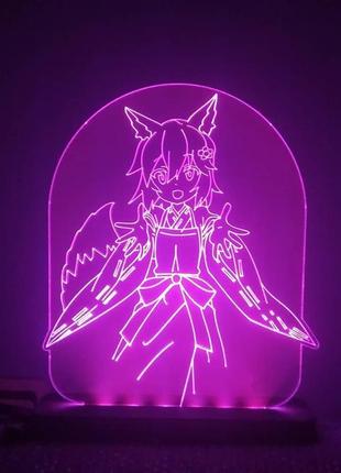 Аниме светильник the helpful fox senko-san заботливая лиса сэнко-сан4 фото