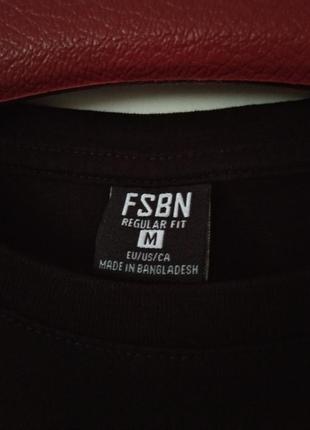 Футболка хлопковая fsbn regular fit black6 фото