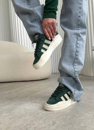 Adidas campus x bad bunny green кеды кроссовки8 фото