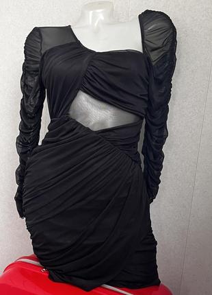 Неймовірна сукня плаття з прозорими елементами1 фото
